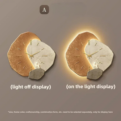 VierraSol | Reloj de Pared LED Moderno con Luz Ambiental
