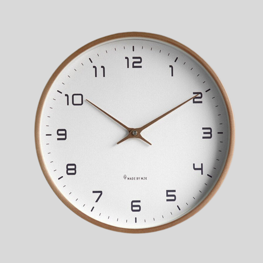 VierraSol | Reloj de Pared Minimalista con Movimiento de Cuarzo Silencioso
