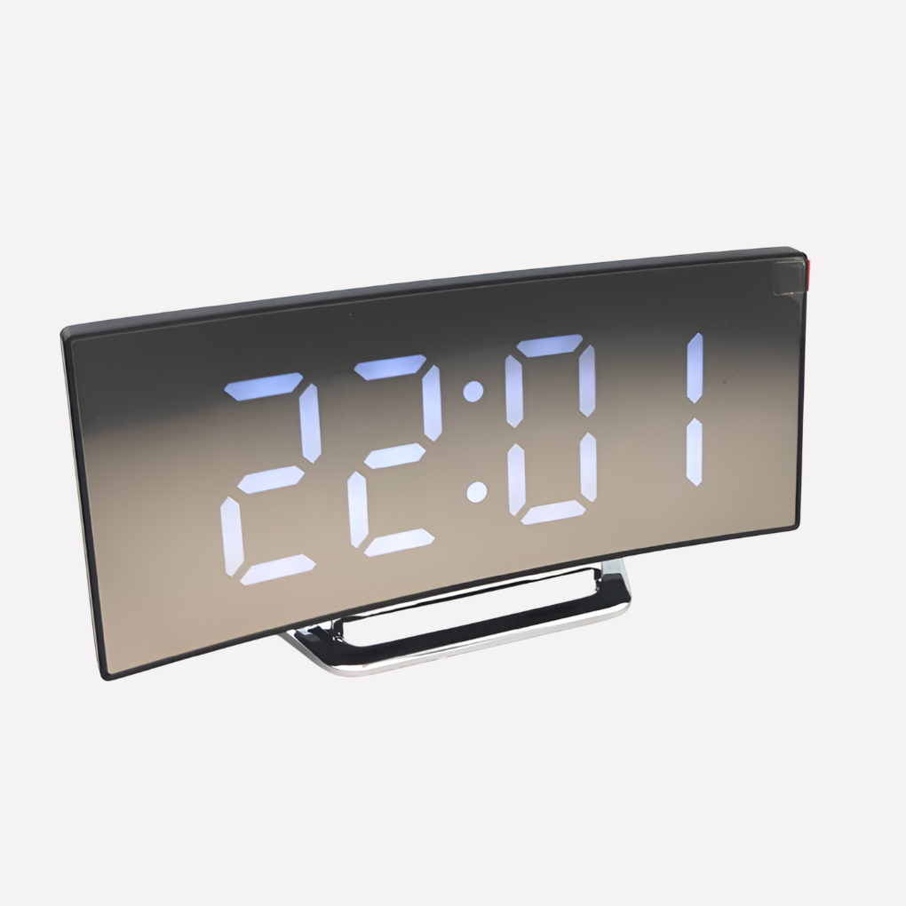 VierraSol | Reloj Despertador Digital LED Curvado