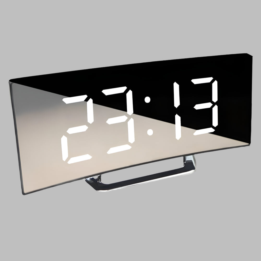 VierraSol | Reloj Despertador Digital LED Curvado con Snooze