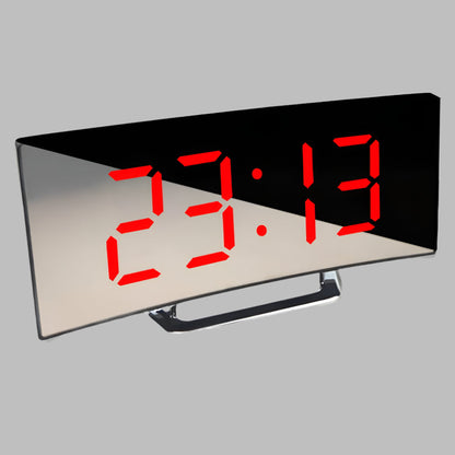 VierraSol | Reloj Despertador Digital LED Curvado con Snooze