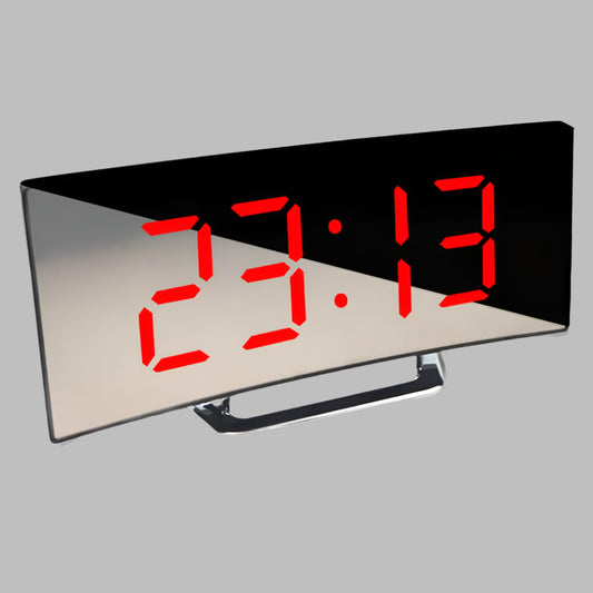 VierraSol | Reloj Despertador Digital LED Curvado con Snooze