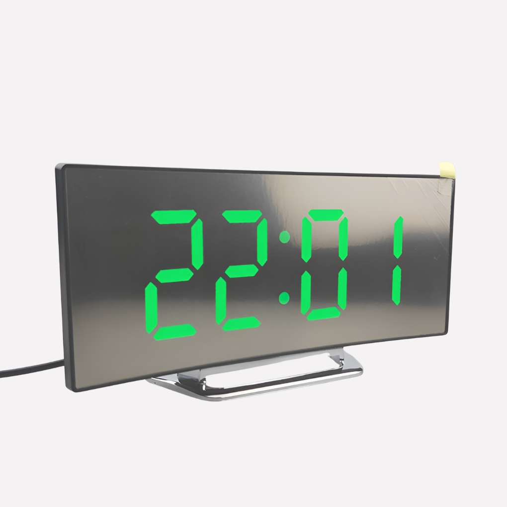 VierraSol | Reloj Despertador Digital LED Curvado