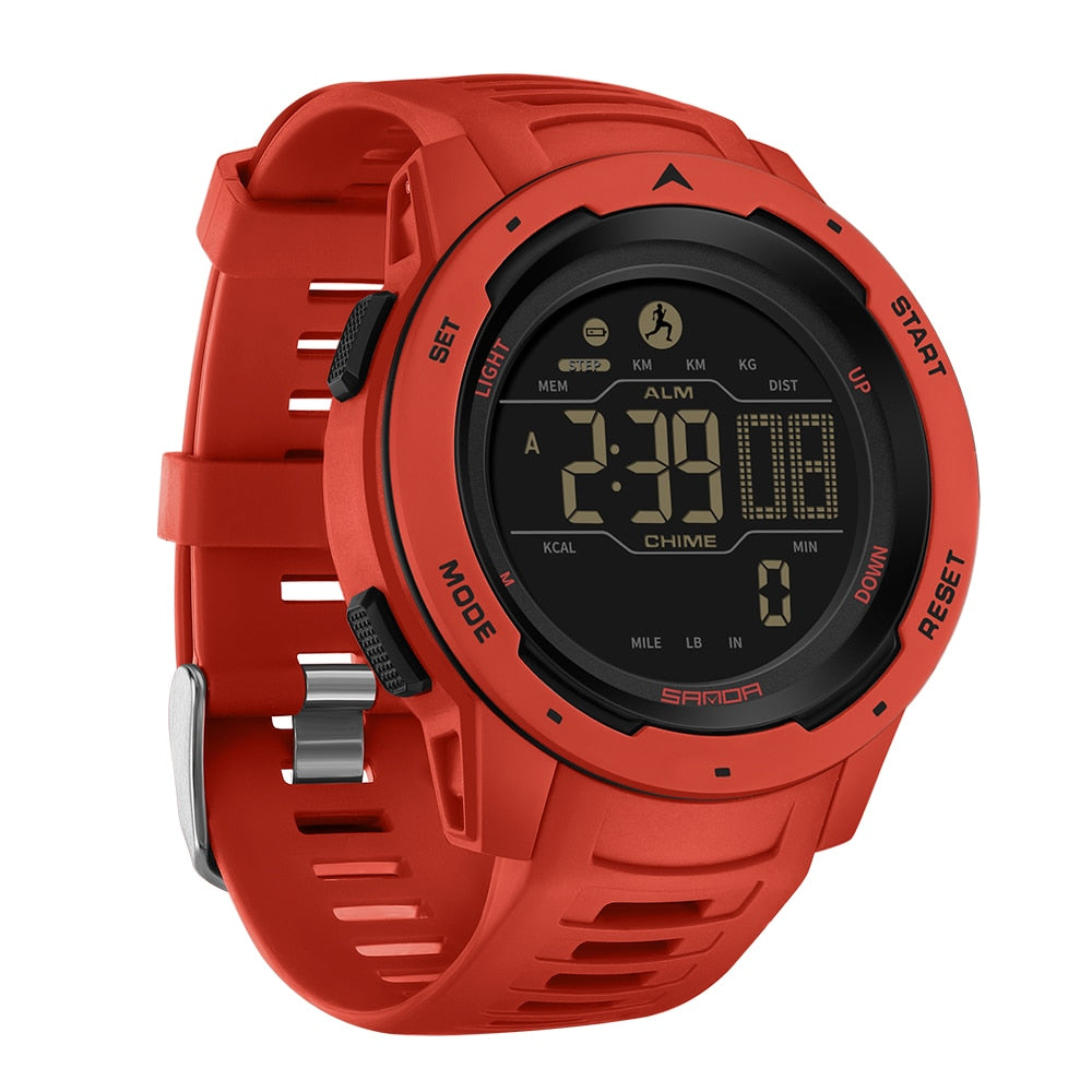 VierraSol | Reloj Digital Pedométrico Militar Impermeable