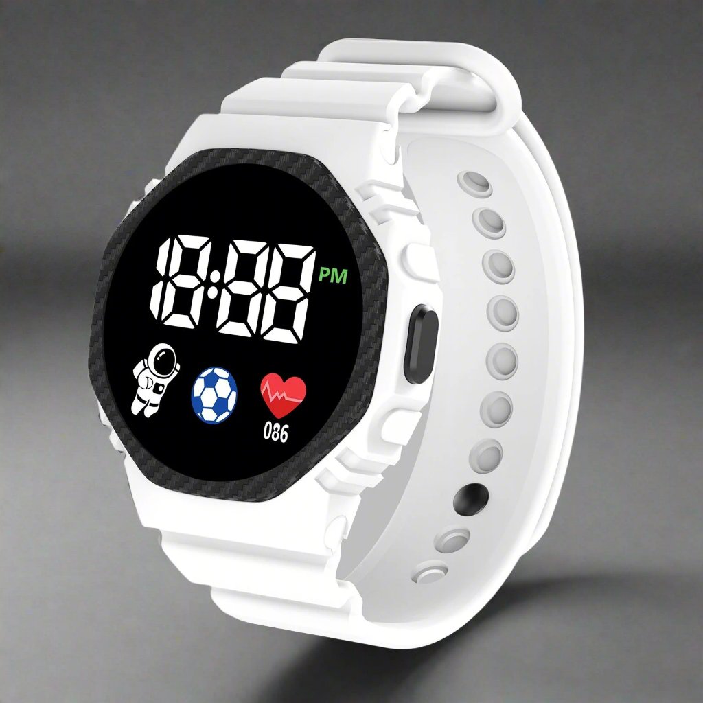 VierraSol | Reloj Infantil Aventura LED – Reloj Educativo Impermeable para Niños