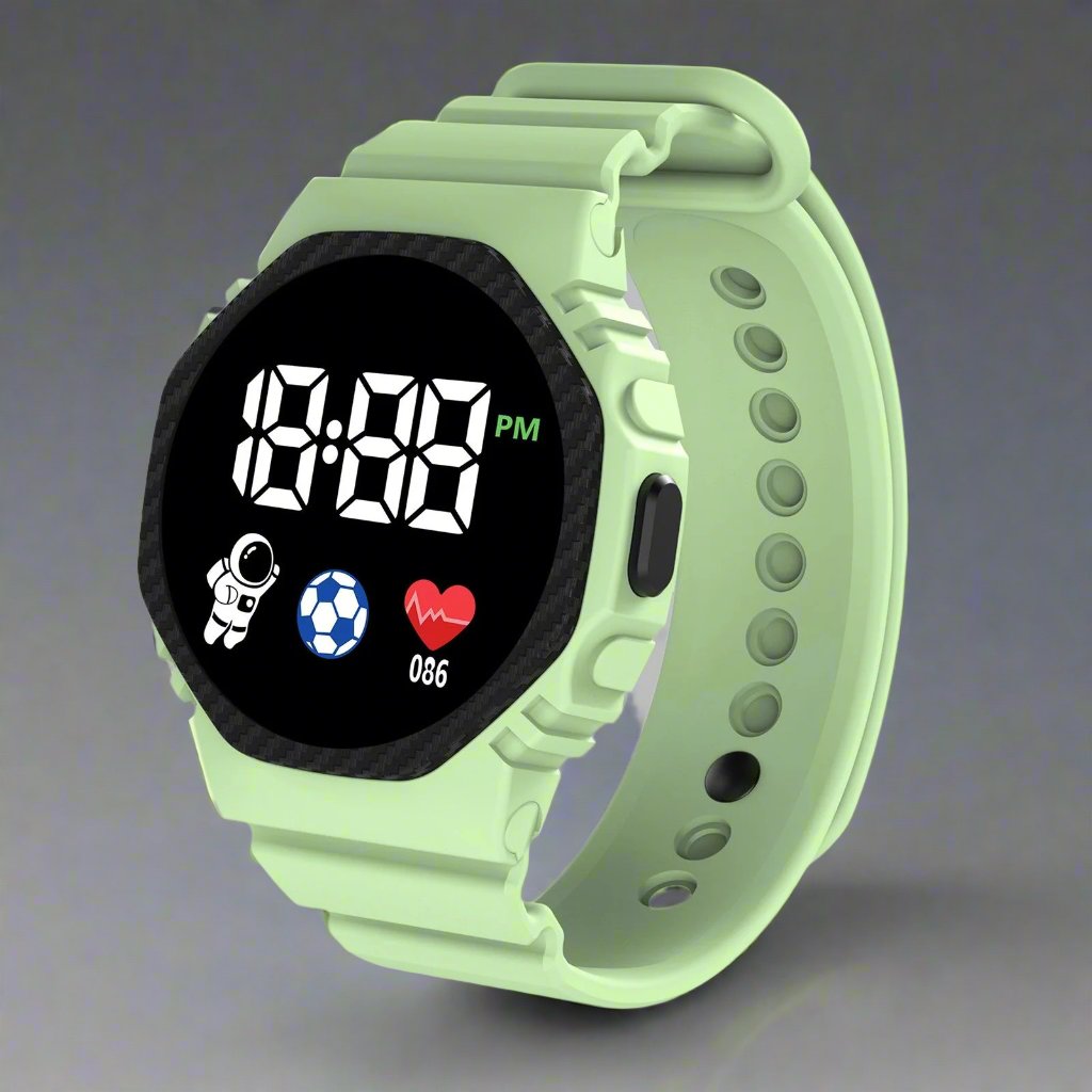 VierraSol | Reloj Infantil Aventura LED – Reloj Educativo Impermeable para Niños
