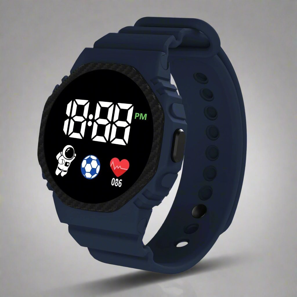 VierraSol | Reloj Infantil Aventura LED – Reloj Educativo Impermeable para Niños