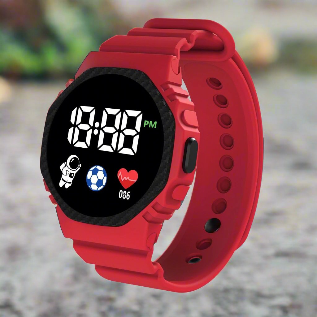 VierraSol | Reloj Infantil Aventura LED – Reloj Educativo Impermeable para Niños