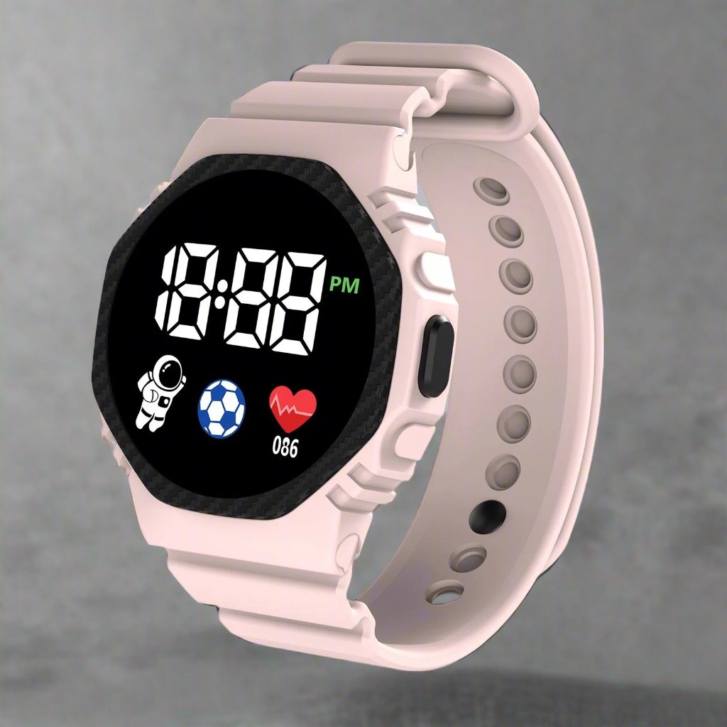 VierraSol | Reloj Infantil Aventura LED – Reloj Educativo Impermeable para Niños