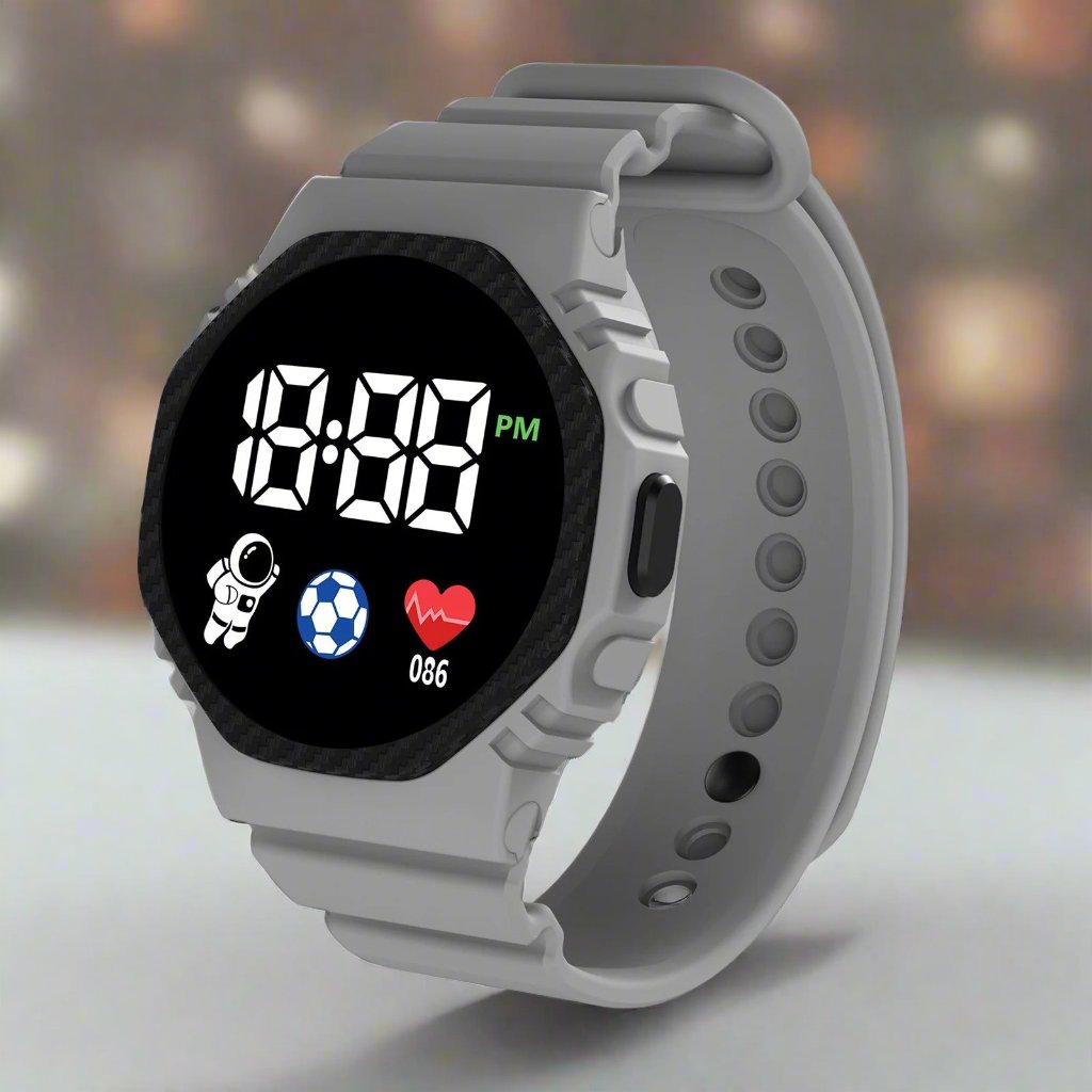 VierraSol | Reloj Infantil Aventura LED – Reloj Educativo Impermeable para Niños