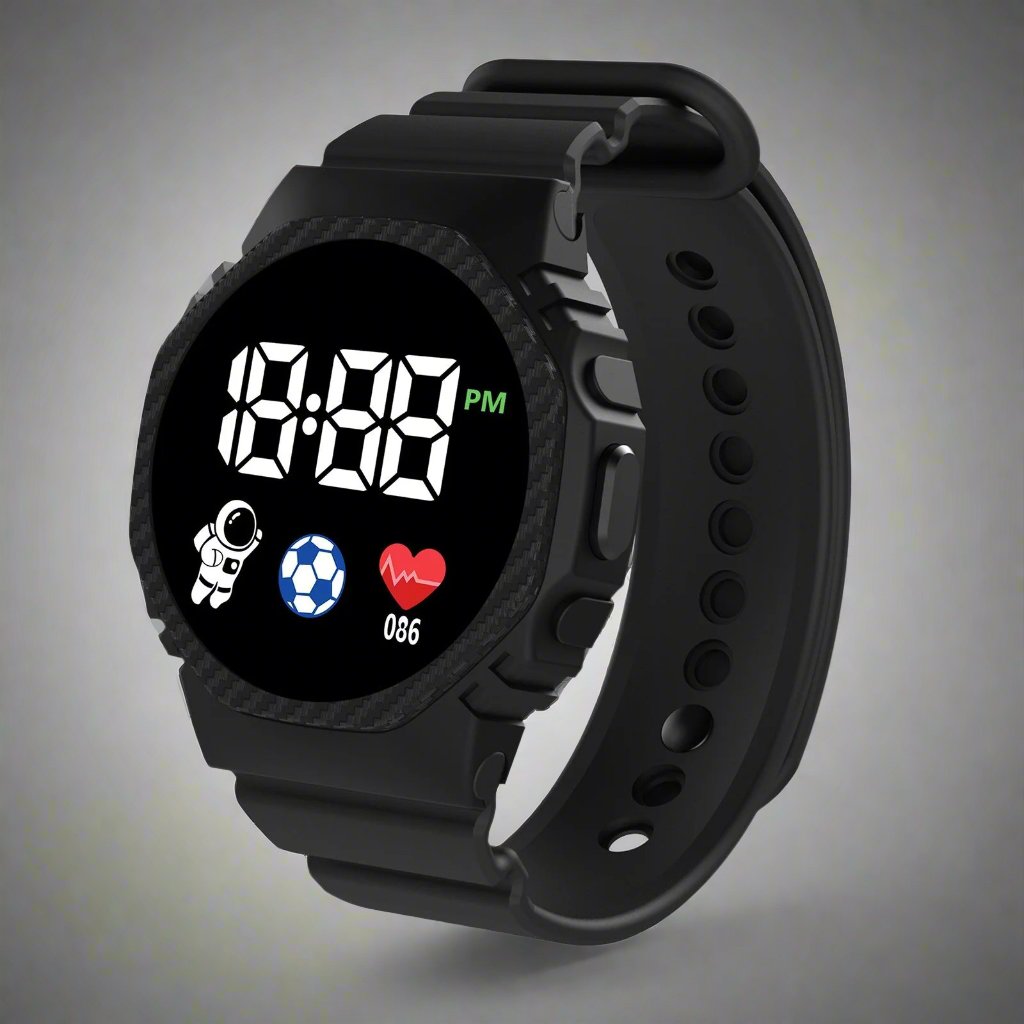 VierraSol | Reloj Infantil Aventura LED – Reloj Educativo Impermeable para Niños