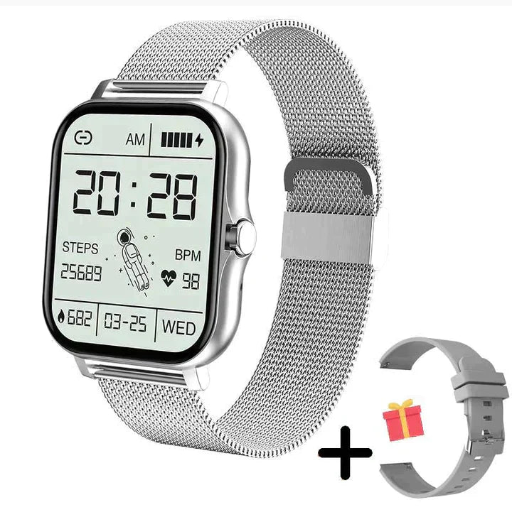 VierraSol | Reloj inteligente de 1.83 pulgadas – Reloj de fitness con funciones de salud y llamadas por Bluetooth
