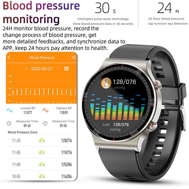 VierraSol | Reloj Inteligente Médico EKG | Certificado por CFDA | Biosensor de Alta Precisión de 512Hz | Monitoreo de SpO2 y Frecuencia Cardíaca | Análisis de Respiración Basado en IA | Impermeable IP67