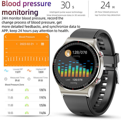 VierraSol | Reloj Inteligente Médico EKG | Certificado por CFDA | Biosensor de Alta Precisión de 512Hz | Monitoreo de SpO2 y Frecuencia Cardíaca | Análisis de Respiración Basado en IA | Impermeable IP67