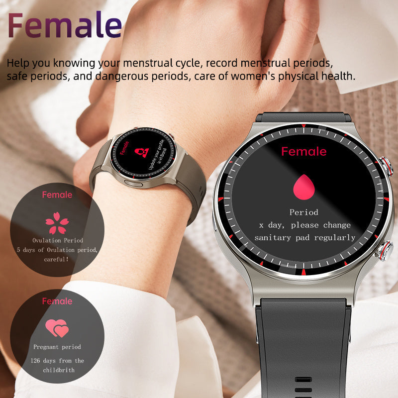 VierraSol | Reloj Inteligente Médico EKG | Certificado por CFDA | Biosensor de Alta Precisión de 512Hz | Monitoreo de SpO2 y Frecuencia Cardíaca | Análisis de Respiración Basado en IA | Impermeable IP67