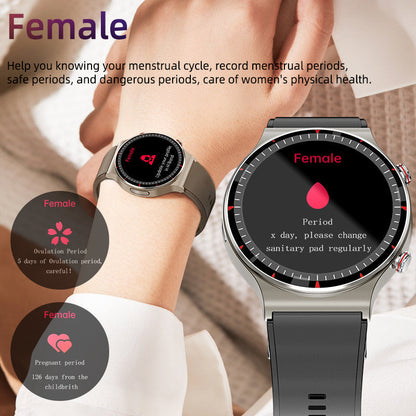 VierraSol | Reloj Inteligente Médico EKG | Certificado por CFDA | Biosensor de Alta Precisión de 512Hz | Monitoreo de SpO2 y Frecuencia Cardíaca | Análisis de Respiración Basado en IA | Impermeable IP67