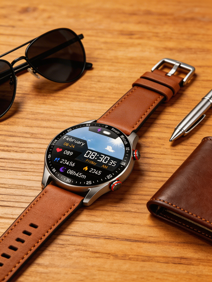 VierraSol | Reloj Inteligente para Hombre con Llamadas Bluetooth y Monitoreo de Salud