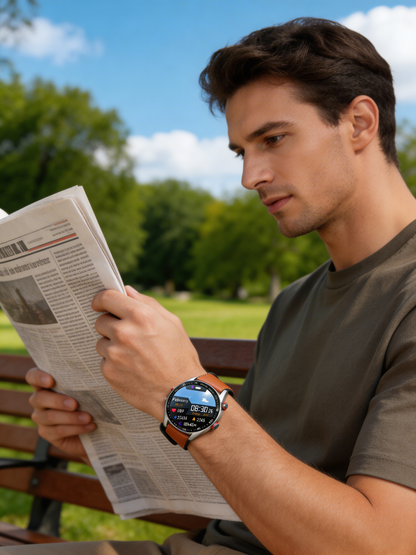VierraSol | Reloj Inteligente para Hombre con Llamadas Bluetooth y Monitoreo de Salud