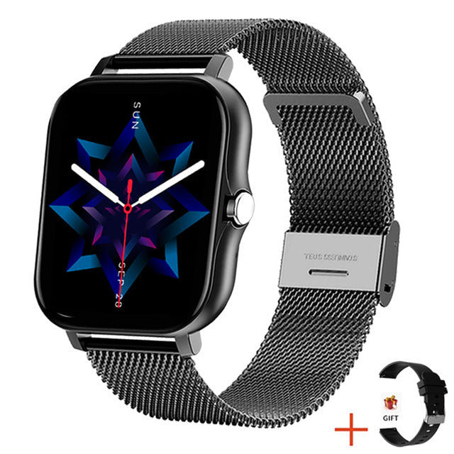 VierraSol | Reloj Inteligente para Mujeres con Carátula Cuadrada y Correa de Malla