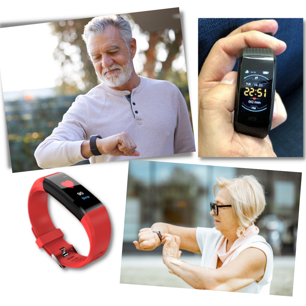 VierraSol | Reloj Inteligente para Personas Mayores | Frecuencia Cardíaca y Presión Arterial Siempre a la Vista