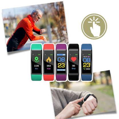 VierraSol | Reloj Inteligente para Personas Mayores | Frecuencia Cardíaca y Presión Arterial Siempre a la Vista