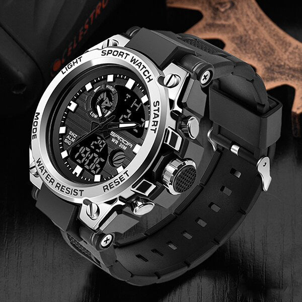 VierraSol | Reloj Militar TitanGuard para Hombre – Reloj Analógico y Digital Multifuncional Robusto