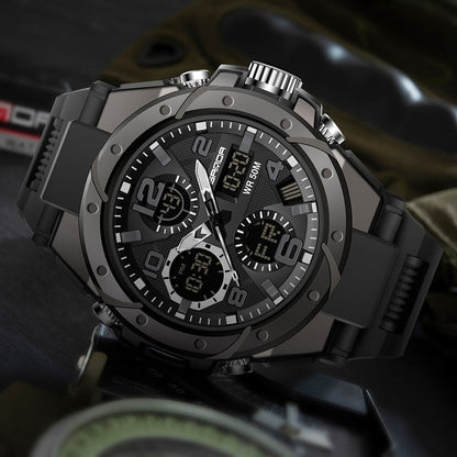 VierraSol | Reloj Militar TitanGuard para Hombre – Reloj Analógico y Digital Multifuncional Robusto