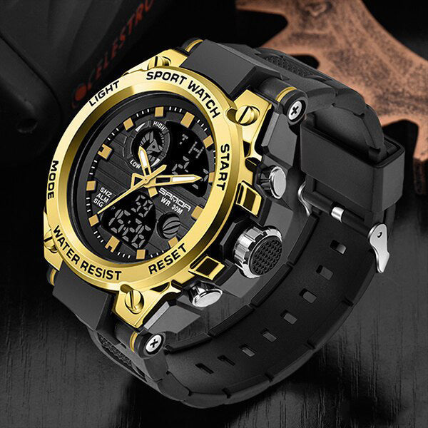 VierraSol | Reloj Militar TitanGuard para Hombre – Reloj Analógico y Digital Multifuncional Robusto