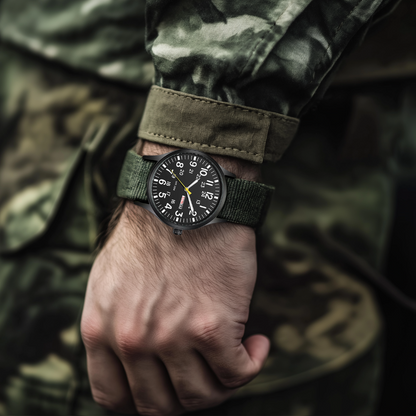 VierraSol | Reloj Robusto para Hombre para Actividades al Aire Libre – Estilo Militar Impermeable en Acero Inoxidable
