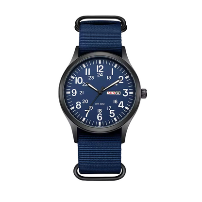 VierraSol | Reloj Robusto para Hombre para Actividades al Aire Libre – Estilo Militar Impermeable en Acero Inoxidable