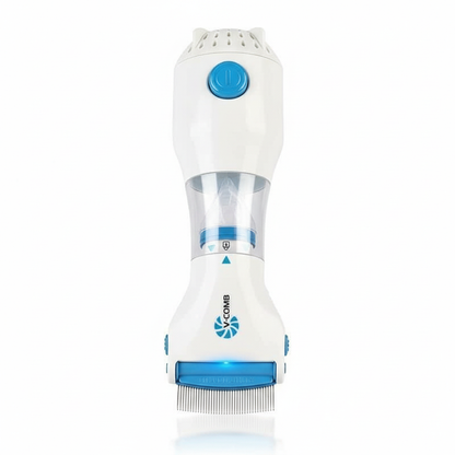 VierraSol | Removedor Eléctrico de Piojos | Tecnología de Succión por Vacío | Sistema de Peine de Acero Inoxidable | Extracción de Liendres Sin Químicos | Luz de Control LED Integrada | Incluye Filtro de Higiene