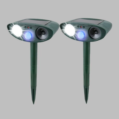 VierraSol | Repelente de Plagas Ultrasónico Solar con Luz LED