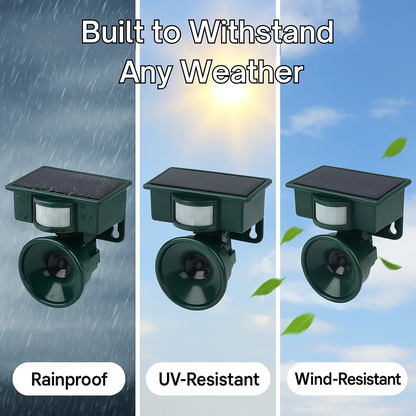 VierraSol | Repelente Solar de Aves con Sensor de Movimiento y Sonido