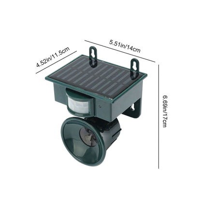 VierraSol | Repelente Solar de Aves con Sensor de Movimiento y Sonido