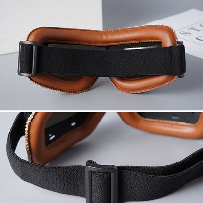 VierraSol | RoadRider | Gafas de Motocicleta Vintage con Lentes Intercambiables y Acolchado de Confort