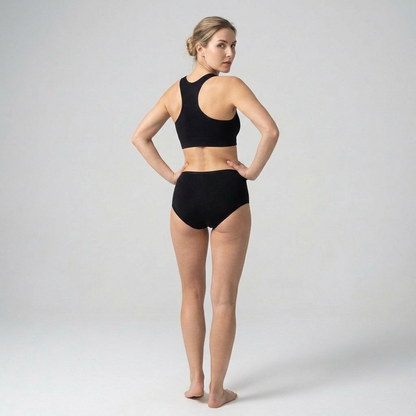 VierraSol | Ropa interior femenina para la menstruación sin costuras de cintura alta