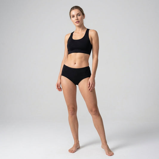 VierraSol | Ropa interior femenina para la menstruación sin costuras de cintura alta