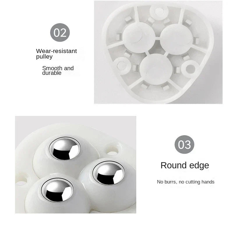 VierraSol | Ruedas Rodantes de Muebles Autoadhesivas de Rotación Completa
