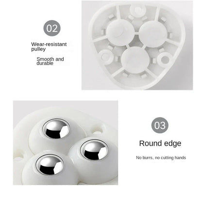 VierraSol | Ruedas Rodantes de Muebles Autoadhesivas de Rotación Completa
