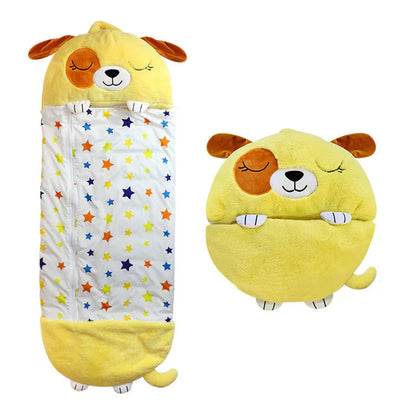 VierraSol | Saco de Dormir para Niños y Juguete de Abrazo - Amigos de Peluche