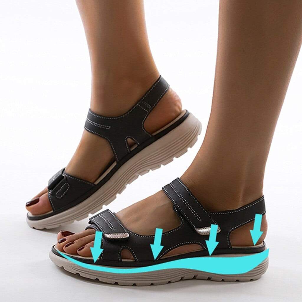 VierraSol - Sandalias Ortopédicas para Mujeres – Correas Ajustables para un Confort Óptimo
