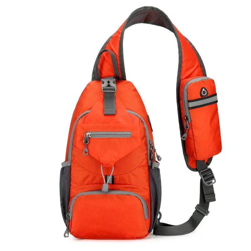 VierraSol | SecurePack | Mochila de Hombro Impermeable Antirrobo de Múltiples Bolsillos – Bolsa de Viaje Cruzada Ligera