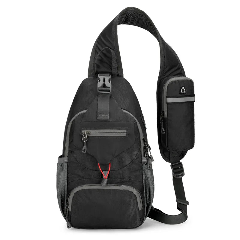 VierraSol | SecurePack | Mochila de Hombro Impermeable Antirrobo de Múltiples Bolsillos – Bolsa de Viaje Cruzada Ligera