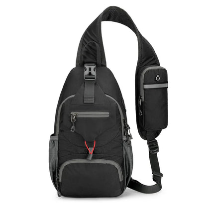 VierraSol | SecurePack | Mochila de Hombro Impermeable Antirrobo de Múltiples Bolsillos – Bolsa de Viaje Cruzada Ligera