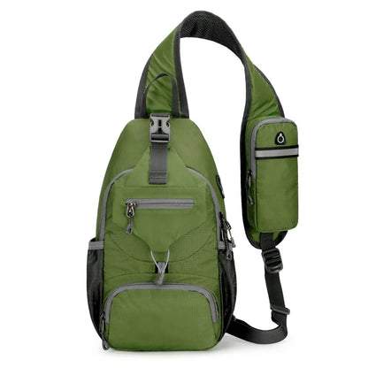 VierraSol | SecurePack | Mochila de Hombro Impermeable Antirrobo de Múltiples Bolsillos – Bolsa de Viaje Cruzada Ligera