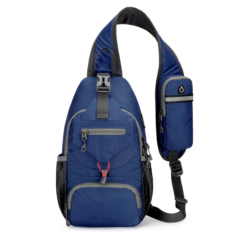 VierraSol | SecurePack | Mochila de Hombro Impermeable Antirrobo de Múltiples Bolsillos – Bolsa de Viaje Cruzada Ligera