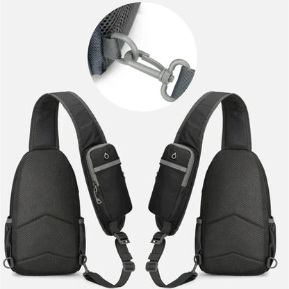 VierraSol | SecurePack | Mochila de Hombro Impermeable Antirrobo de Múltiples Bolsillos – Bolsa de Viaje Cruzada Ligera
