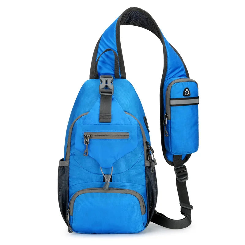 VierraSol | SecurePack | Mochila de Hombro Impermeable Antirrobo de Múltiples Bolsillos – Bolsa de Viaje Cruzada Ligera