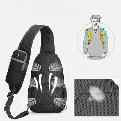 VierraSol | SecurePack | Mochila de Hombro Impermeable Antirrobo de Múltiples Bolsillos – Bolsa de Viaje Cruzada Ligera