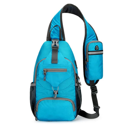 VierraSol | SecurePack | Mochila de Hombro Impermeable Antirrobo de Múltiples Bolsillos – Bolsa de Viaje Cruzada Ligera
